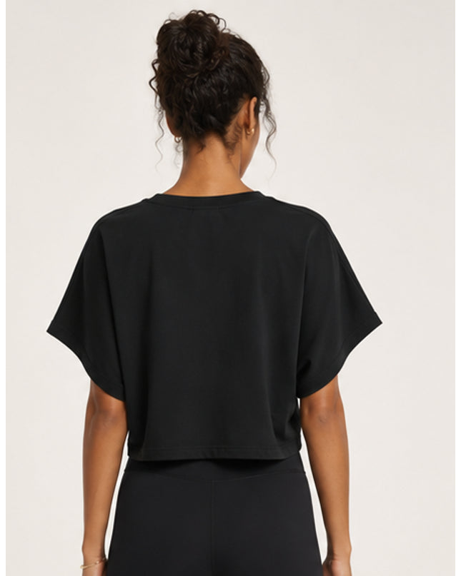 JUSTWATCH Women’s Cropped Dolman T-Shirt
