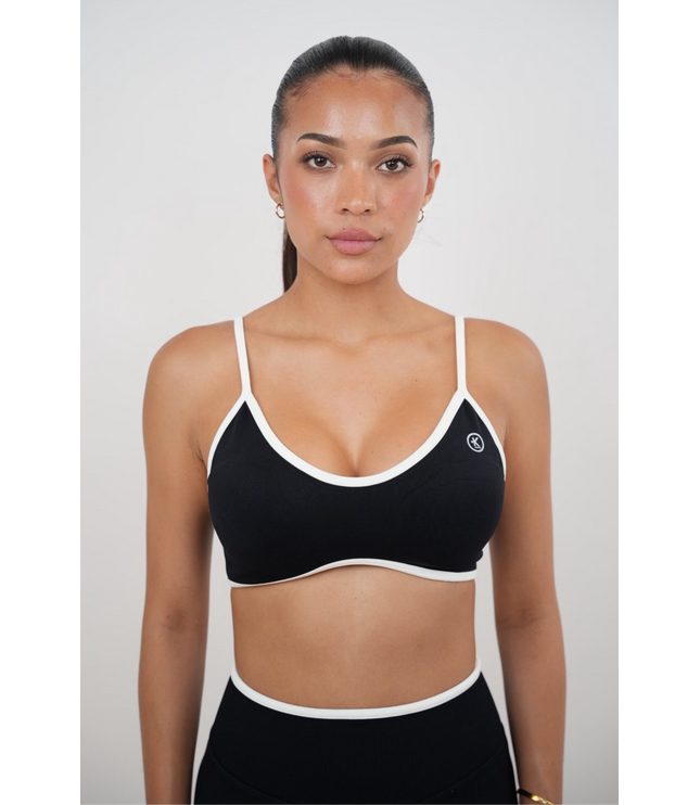 Passion is Power Black Sports Bra
