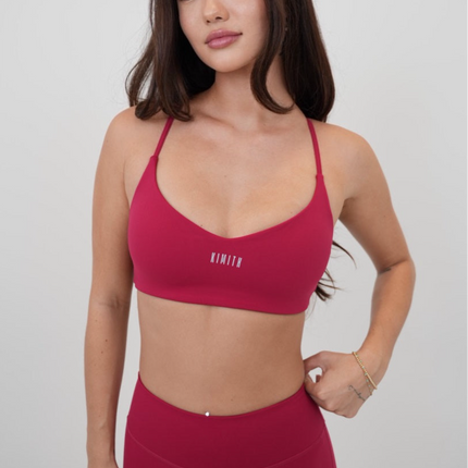 I Live in Luxury Red Sports Bra