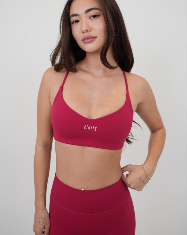 I Live in Luxury Red Sports Bra