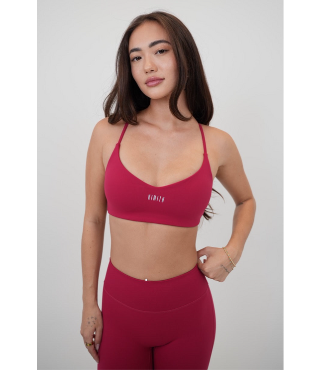 I Live in Luxury Red Sports Bra