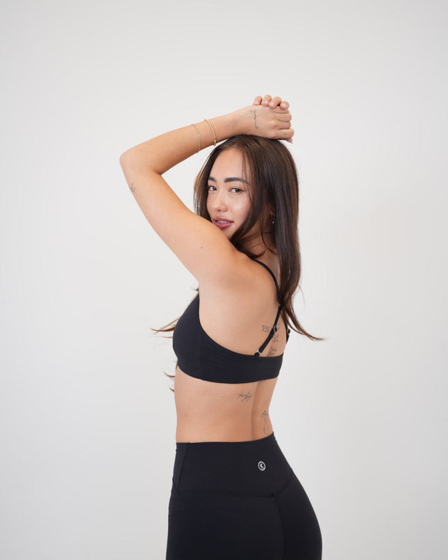 My Time Is Divine Black Cross-Back Butter Soft Bra