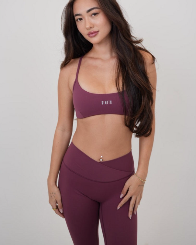 My Time Is Divine Plum Cross-Back Butter Soft Bra