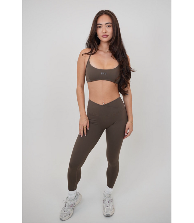 My Time Is Divine Brown Sculpt V-Waist Legging