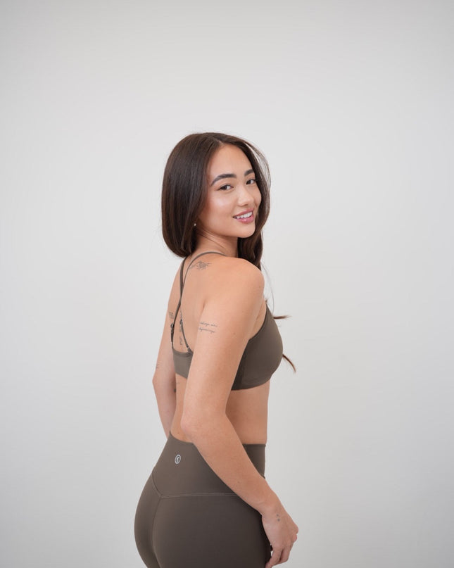 My Time Is Divine Brown Cross-Back Butter Soft Bra