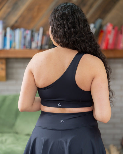 GRAVITY rise asymmetrical sports bra