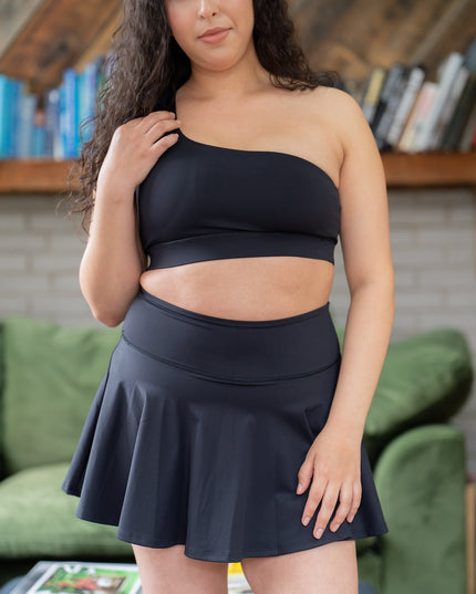 GRAVITY rise asymmetrical sports bra