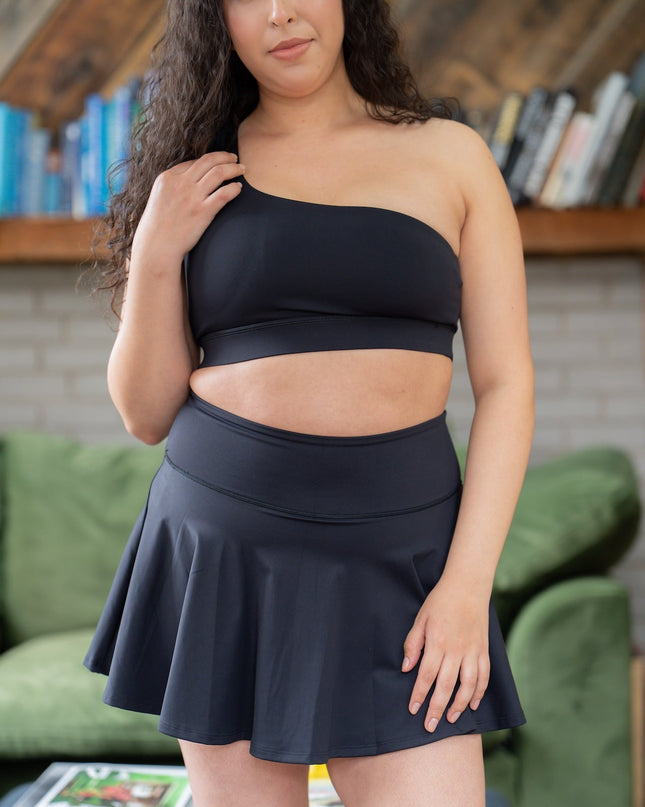 GRAVITY rise asymmetrical sports bra