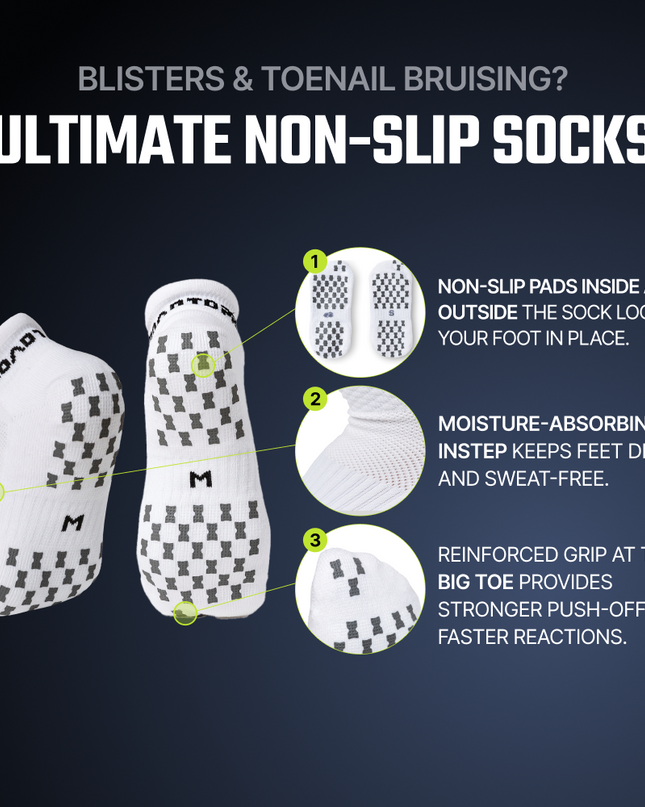 Ankle Anti-Slip Tennis Socks - 1 Pair