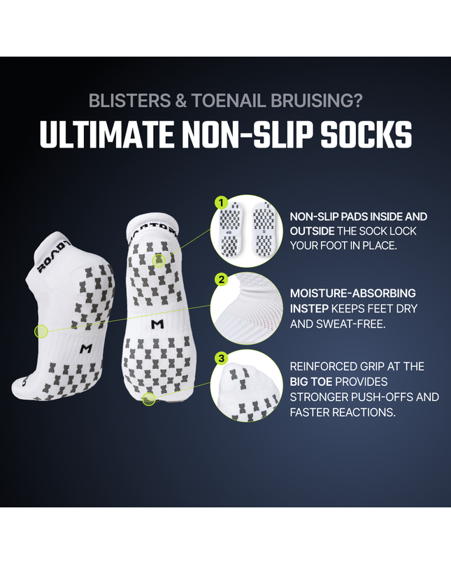 Ankle Anti-Slip Tennis Socks - 1 Pair