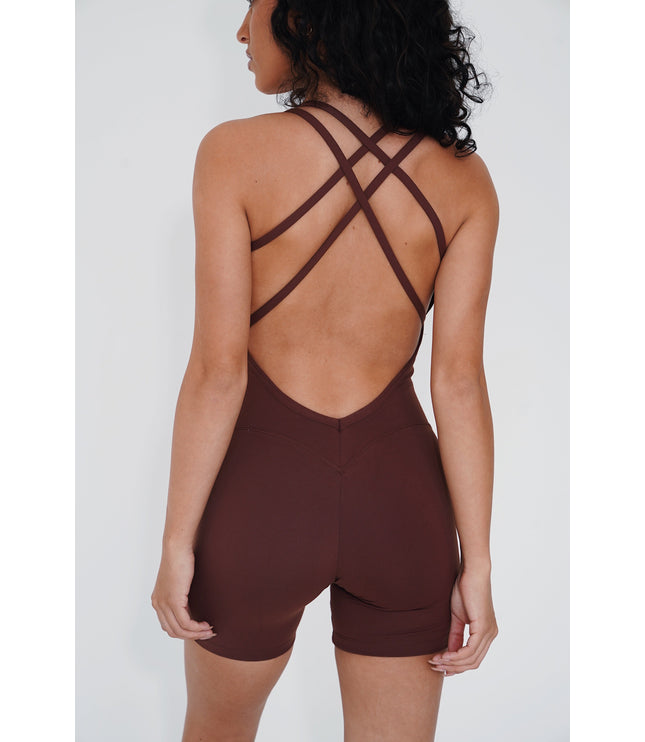 I Am Enough Chocolate Stretch Bodysuit