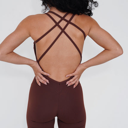 I Am Enough Chocolate Stretch Bodysuit