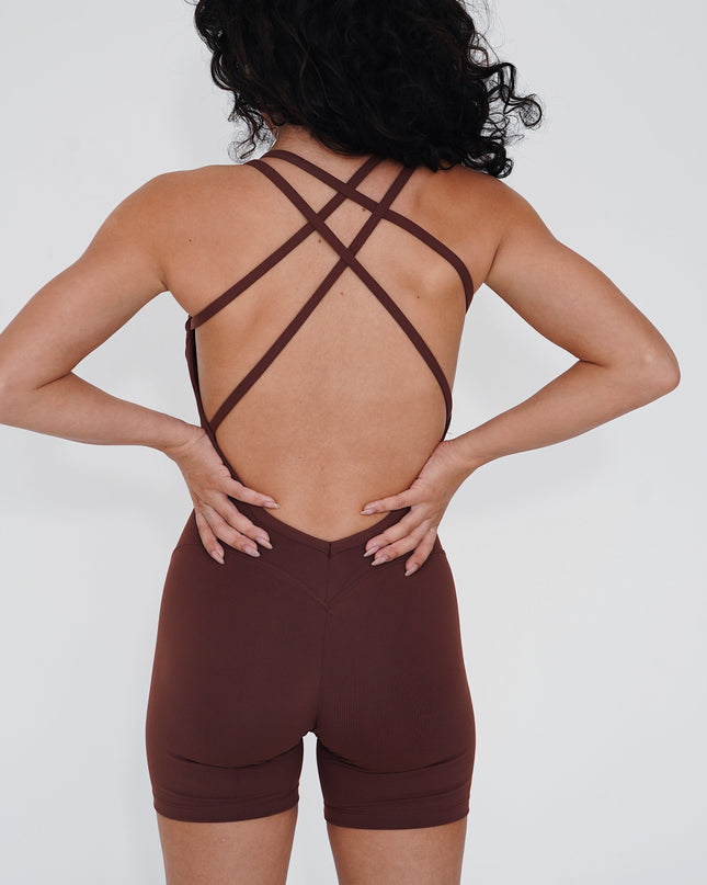 I Am Enough Chocolate Stretch Bodysuit