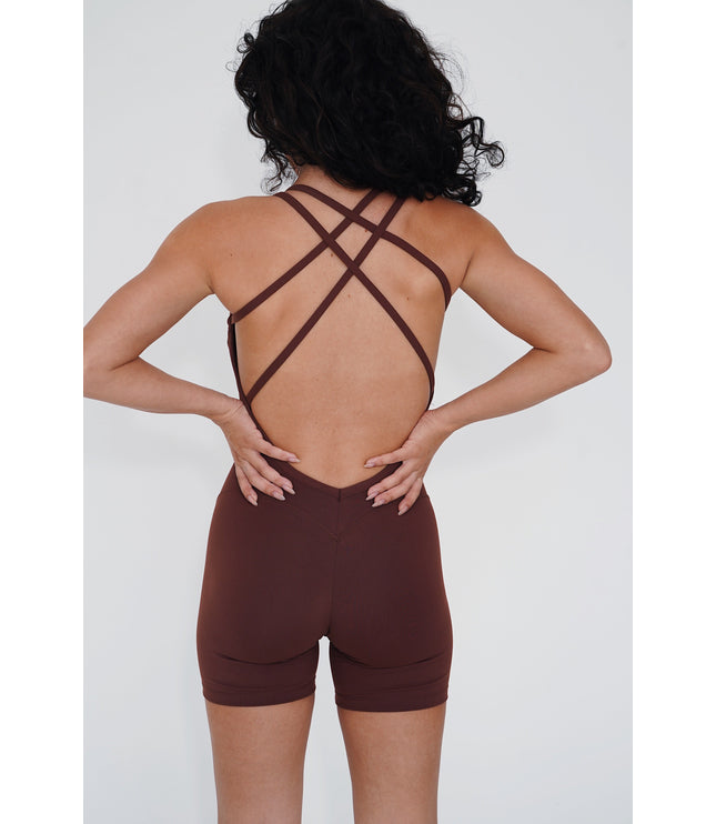 I Am Enough Chocolate Stretch Bodysuit