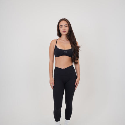 My Time Is Divine Black Cross-Back Butter Soft Bra