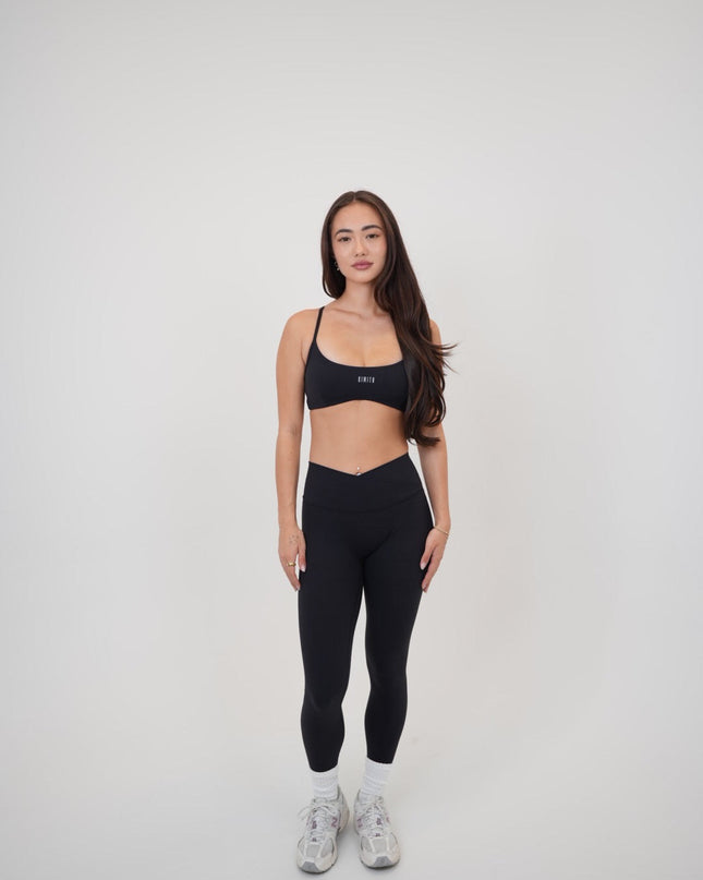 My Time Is Divine Black Cross-Back Butter Soft Bra