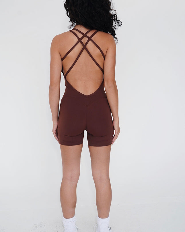 I Am Enough Chocolate Stretch Bodysuit