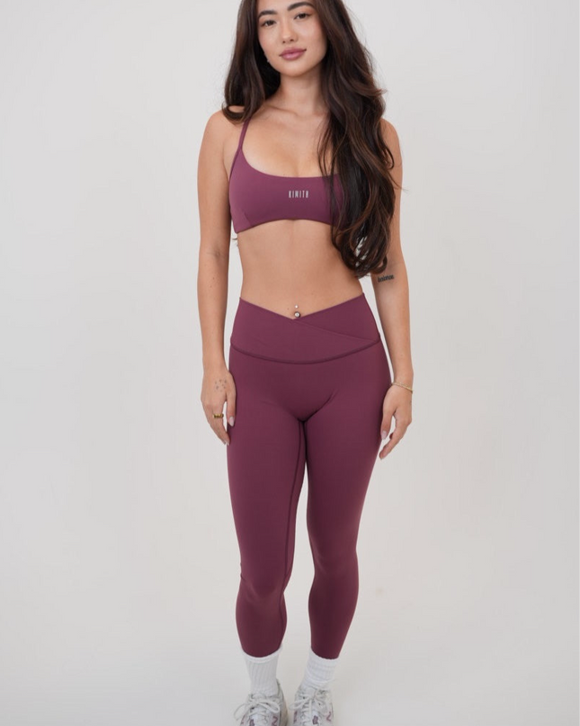 My Time Is Divine Plum Sculpt V-Waist Legging