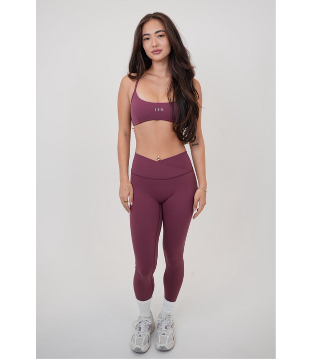 My Time Is Divine Plum Sculpt V-Waist Legging
