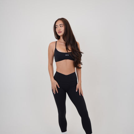 My Time Is Divine Black Sculpt V-Waist Legging