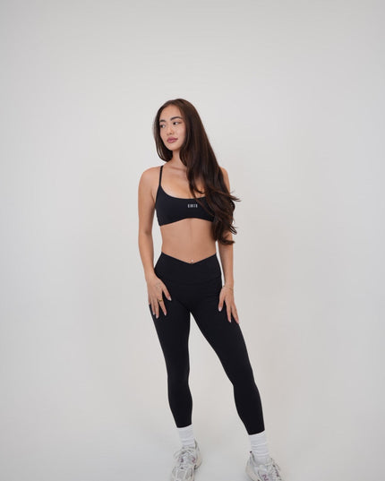 My Time Is Divine Black Sculpt V-Waist Legging