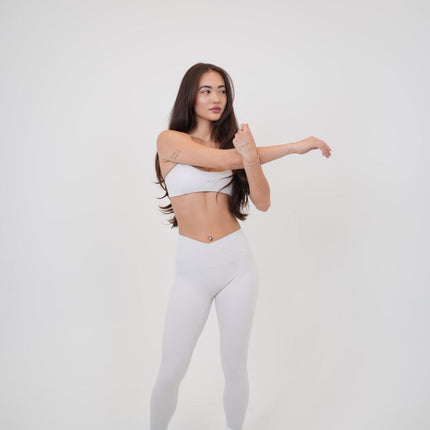 My Time Is Divine Lime White Cross-Back Butter Soft Bra