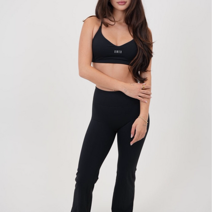 I Live in Luxury Black Flare Pant