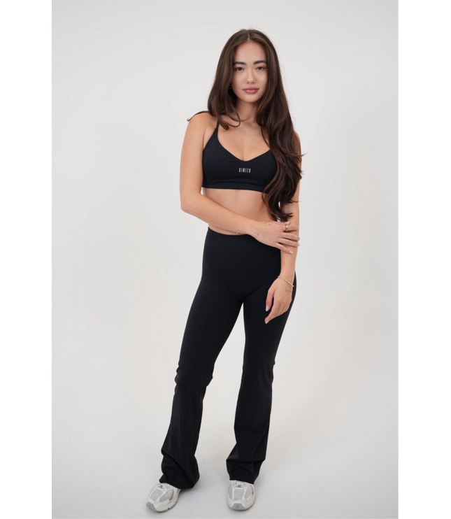 I Live in Luxury Black Flare Pant