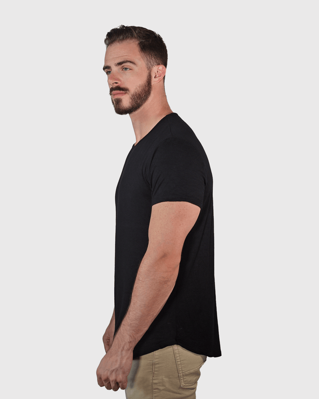 Bamboo Swift Curve-Hem T-Shirt - Sandstone