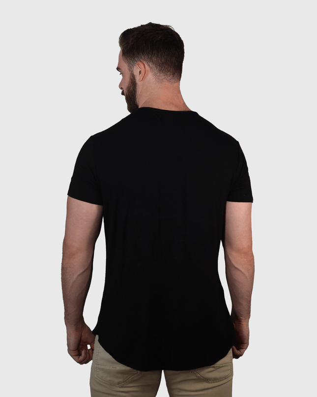 Bamboo Swift Curve-Hem T-Shirt - Heather Grey