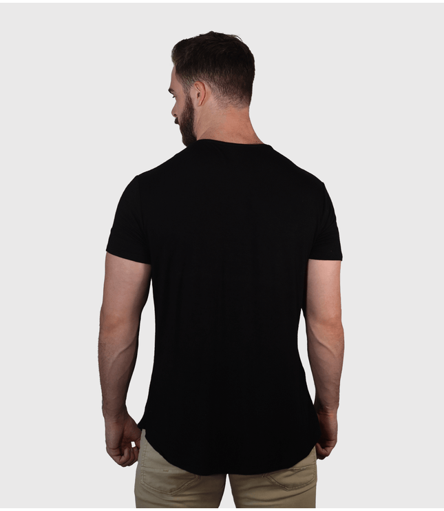 Bamboo Swift Curve-Hem T-Shirt - Heather Grey