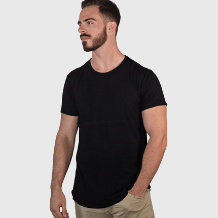 Bamboo Swift Curve-Hem T-Shirt - Sandstone