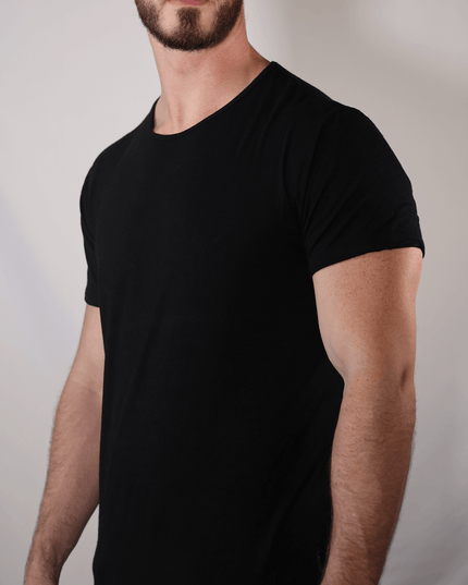 Bamboo Swift Curve-Hem T-Shirt - Heather Grey