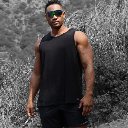 Eucalyptus Performance Tank - Black