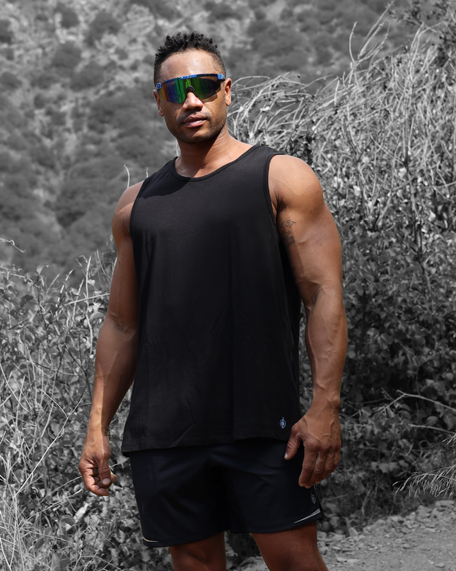 Eucalyptus Performance Tank - Black
