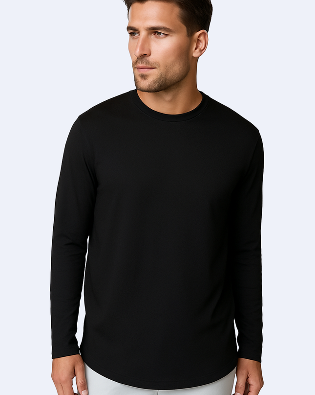 Buki Cinqo Long Sleeve Tech Tee - Black