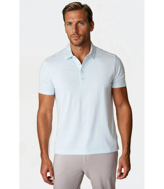 Coolest Polo Tech Shirt - Light Blue