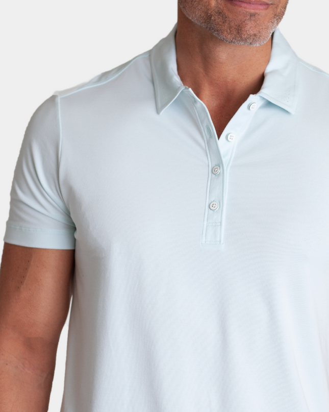 Coolest Polo Tech Shirt - Light Blue