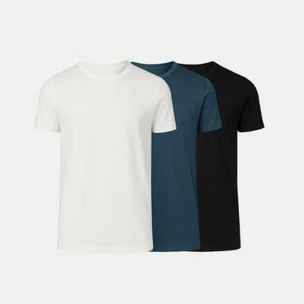 Buki Cinqo Tech Tee 3-Pack - White/Blue Night/Black