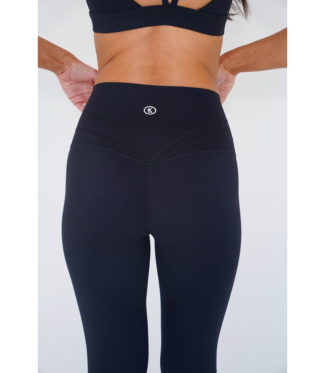 I am Beautifully Radiant Quick Dry Black Yoga Legging