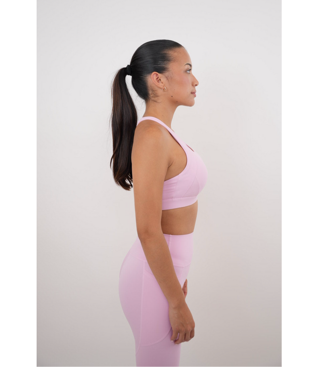 I Am Glowing Pink Blossom Quick Dry Butter Bra