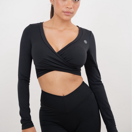 I Am Present Black Elegant Top