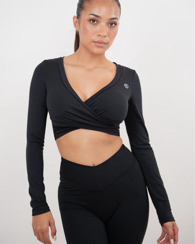 I Am Present Black Elegant Top