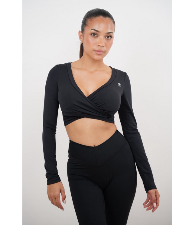 I Am Present Black Elegant Top