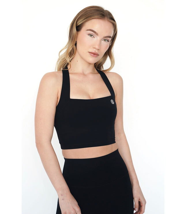 I Am Wonderful Halter Neck Black Bra