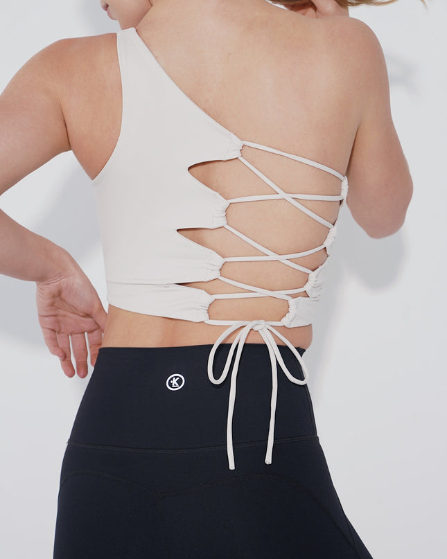 I Am Wise Tie up Bra in Ivory