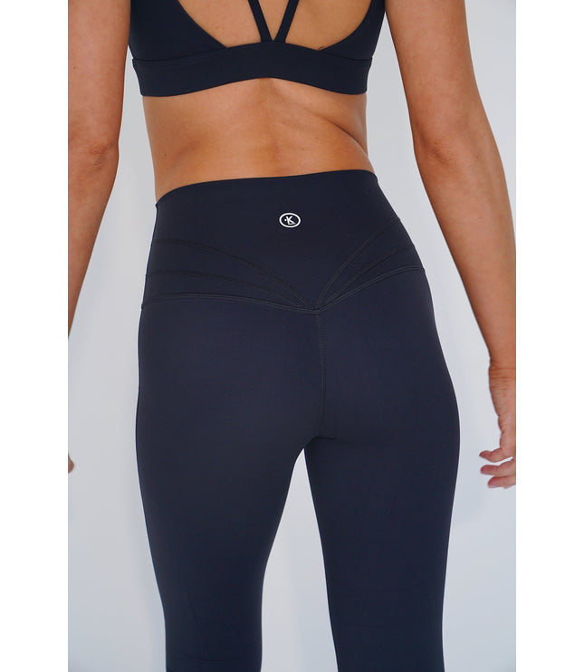I am Beautifully Radiant Quick Dry Black Yoga Legging