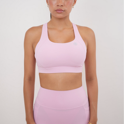 I Am Glowing Pink Blossom Quick Dry Butter Bra