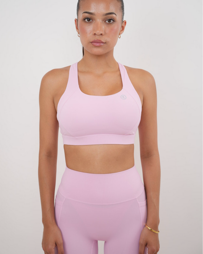I Am Glowing Pink Blossom Quick Dry Butter Bra