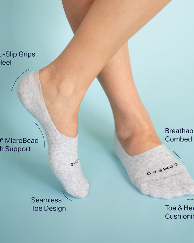 Combed Cotton No Show Socks